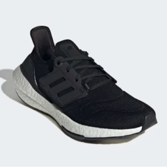 Adidas ULTRABOOST 22 Black White Mesh Lace Up Running Shoes - Picture 1 of 12